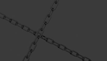 Modeling Rantai 3D low poly