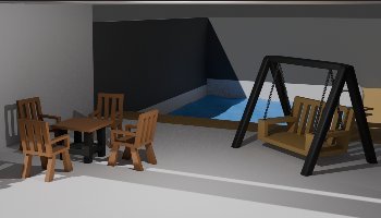Modeling Ruang Tamu Outdoor 3D
