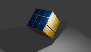 Modeling Rubik 3D Low Poly