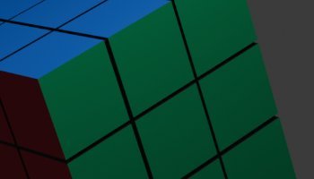 Modeling Rubik 3D low poly