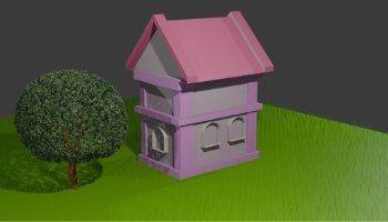 Modeling Rumah Pastel - 3D