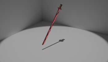 Modeling Katana 3D Low Poly
