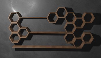 Modeling Shelf 3D Low Poly