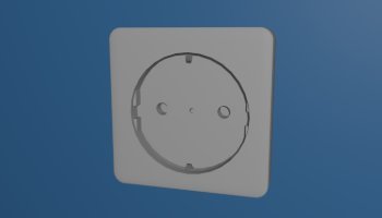 Modeling Stop Kontak 3D Low Poly