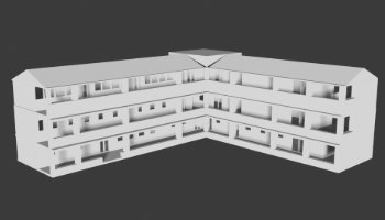 Modeling Struktur Bangunan Sekolah 3D
