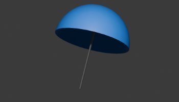 Modeling Umbarella 3D low poly
