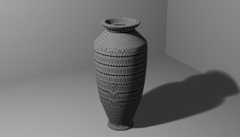Modeling Vas Bunga 3D Low Poly