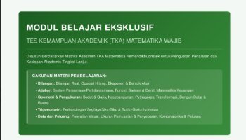 Modul Belajar Eksklusif TKA Matematika Wajib