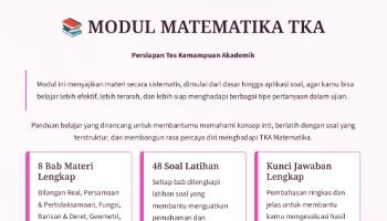 Modul E-Book untuk TKA Matemtika