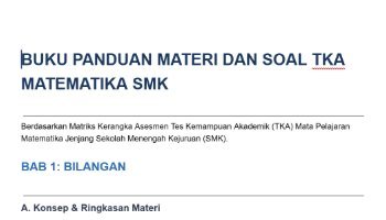 Modul / Materi TKA Matematika - 2026