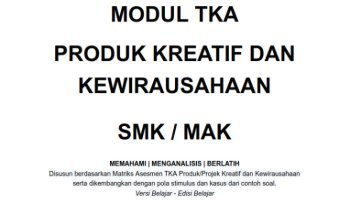 Modul TKA Produk Kreatif dan Kewirausahaan