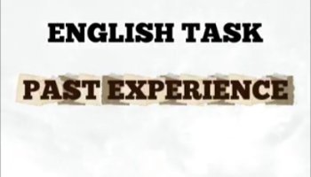 My Past Event Experience - English Task