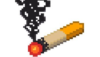 Aset 2D Pixel Puntung Rokok