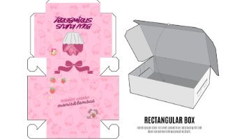 Packaging Bolu - Bolu Kukus Strawberry