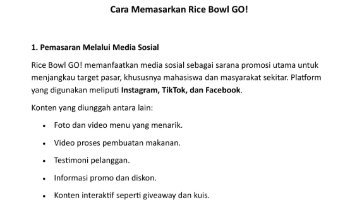 PDF cara memasarkan produk f&b