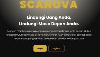 Pitch deck SCANOVA aplikasi Scan Struk