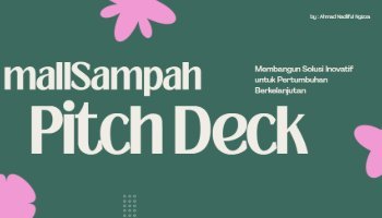 Pitch deck Web mall Sampah