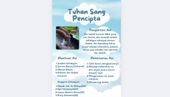 Poster Tentang Air: Tuhan Sang Pencipta