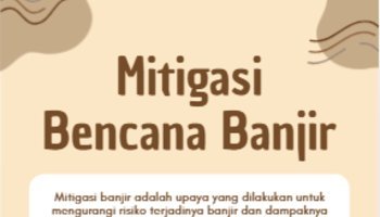 POSTER INTIMIGASI BENCANA BANJIR ILUSTRATIF