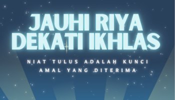 Poster PAI Tentang Larangan Riya