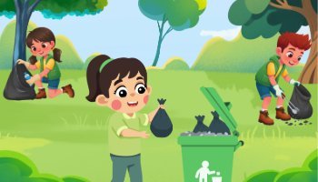 Poster Pendidikan Buanglah Sampah Pada Tempatnya