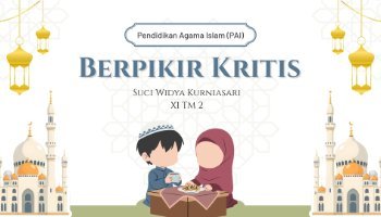 PPT BERFIKIR KRITIS TUGAS PENDIDIKAN AGAMA