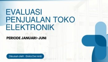 PPT Presentasi Rapat Evaluasi Penjualan Toko Elektronik