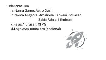 Presentasi rancangan game astro dash