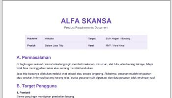 Product Requirements Document "Alfa-Skansa-Jastip" || PKWU