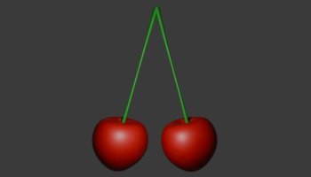 Project 3D Blender Buah Cery