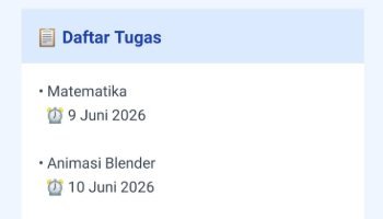 Projek Android Studio Aplikasi Pengingat Tugas