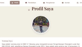 Projek Membuat Website Curiculum Vitae