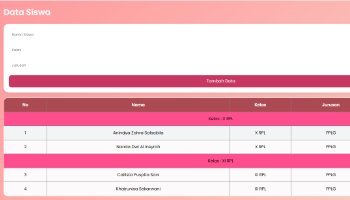 Projek PSAT Web Data Siswa