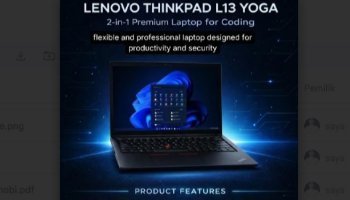 Promotion of Lenovo Thinkpad L13 Yoga Laptop