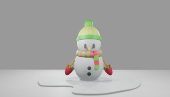 PSAT_Karakter Game Stumble Guys Snowman