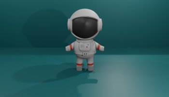 PSAT_Karakter Stumble Guys Astronaut 3D