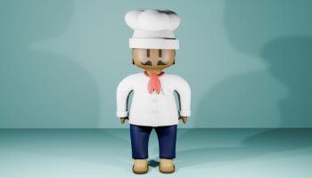 PSAT - Karakter Stumble Guys Chef Gordon