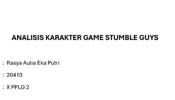 PSAT - Laporan Singkat Pembuatan Karakter Game Stumble Guys