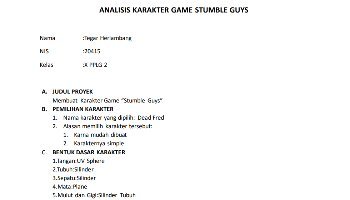 PSAT - Laporan Singkat Pembuatan Karakter Game Stumble Guys