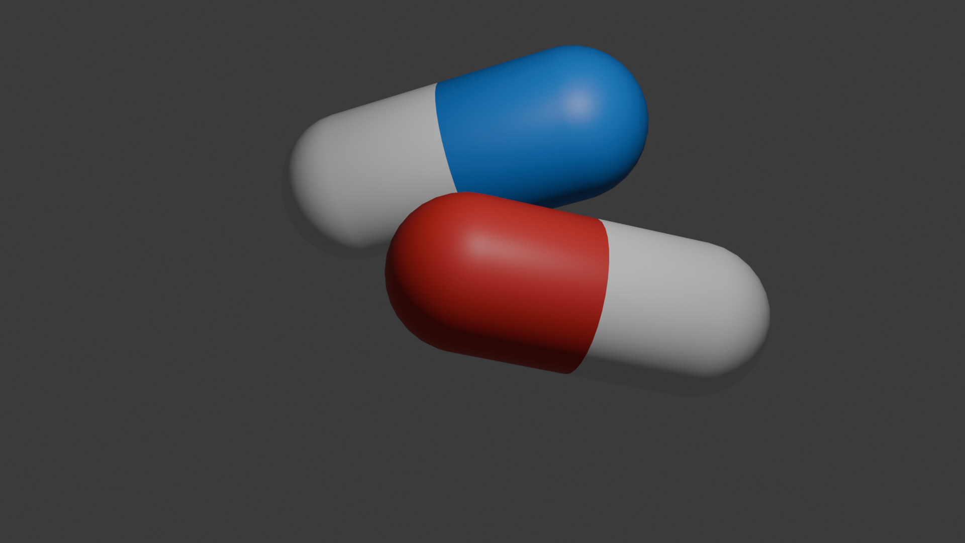 Modeling Obat Pil low poly