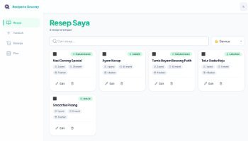 Recipe To Grocery List App