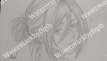 Redraw character mikasa bnw simple