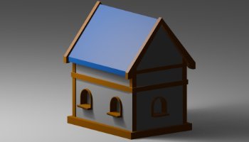 Rumah Simple - 3D Blender