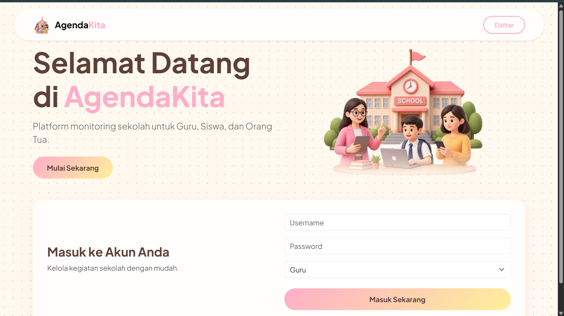 Web Aplikasi "School Agenda" || PKWU