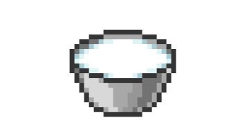 Aset 2D Pixel Semangkuk Susu