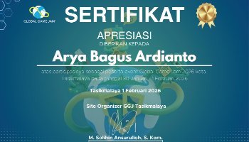 Sertifikat Global Game Jam Tasikmalaya 2026
