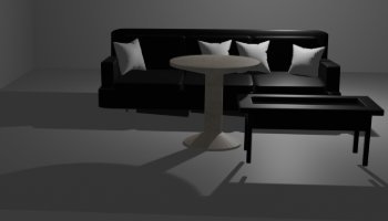sofa minimalis dan meja mini