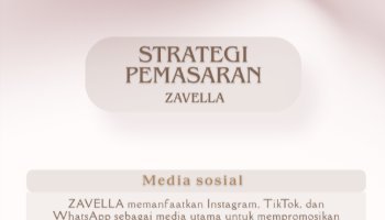 -- Strategi Pemasaran Usaha Zavella --