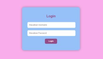 Tampilan login