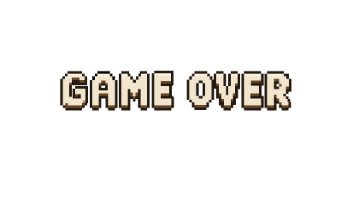 Teks Game Over Untuk Game 2D